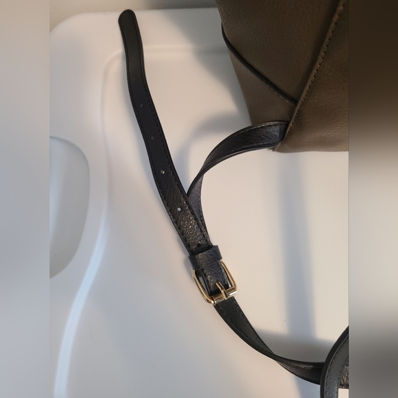 EUC Just Fab Backpack/Purse - Olive green w/ Cheetah print - Picture 3 of 15